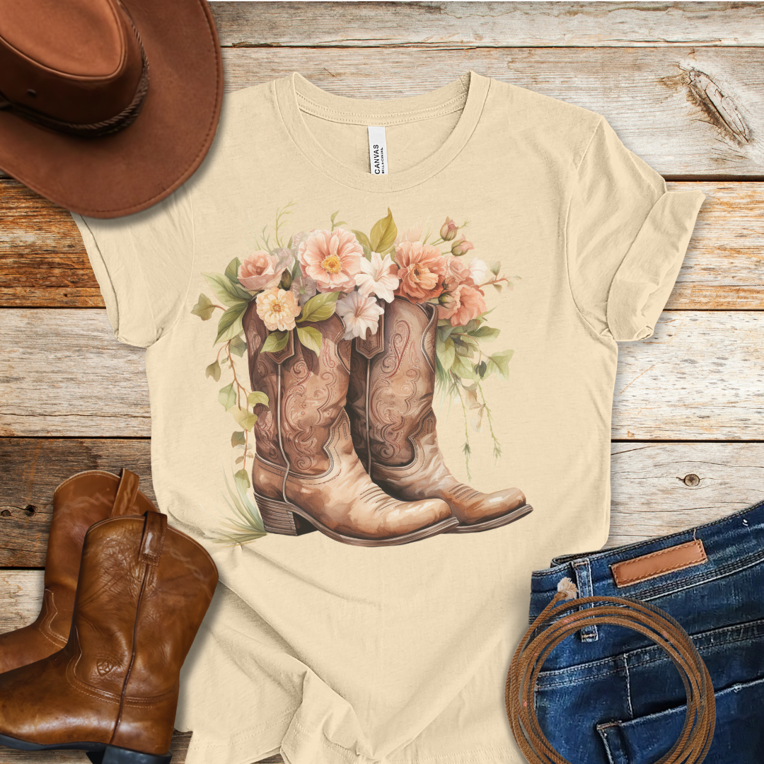Camellia Boots T-Shirt