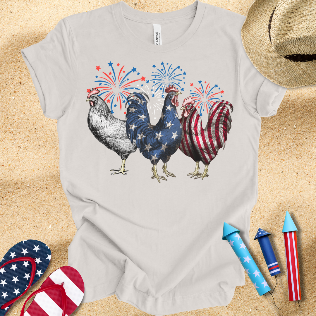 Red, White, Doodle-Doo! T-Shirt