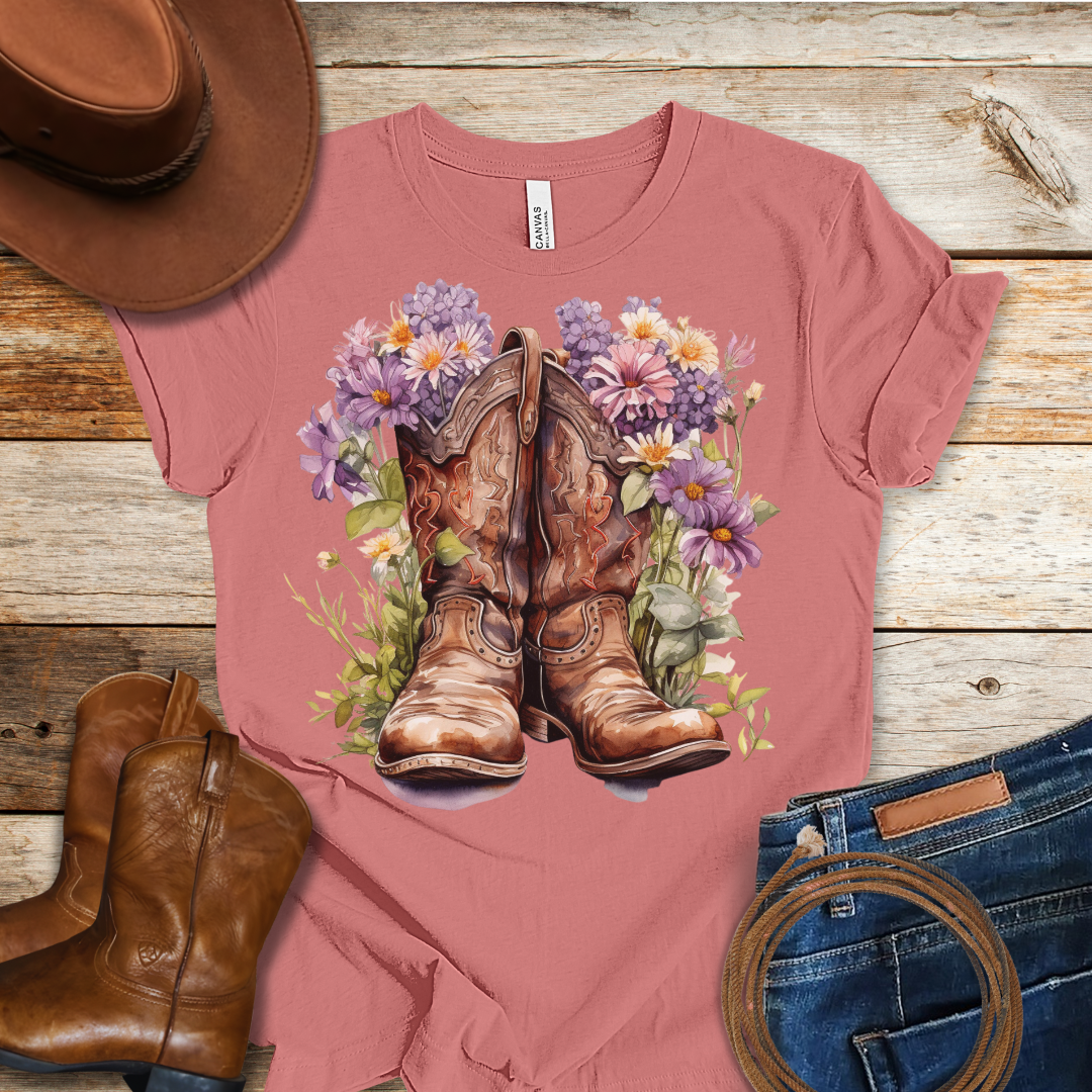 Clematis Boots T-Shirt