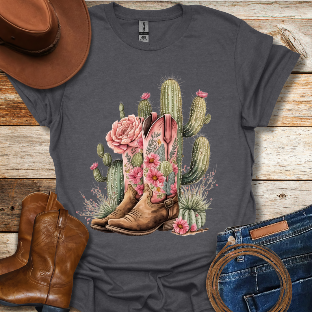 Cactus Boots T-Shirt