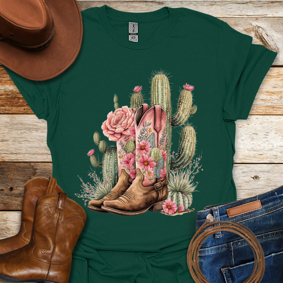 Cactus Boots T-Shirt