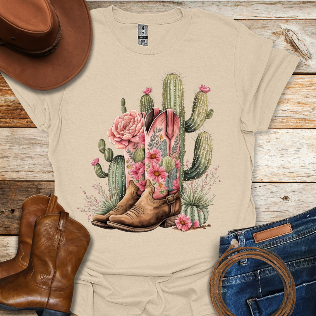 Cactus Boots T-Shirt