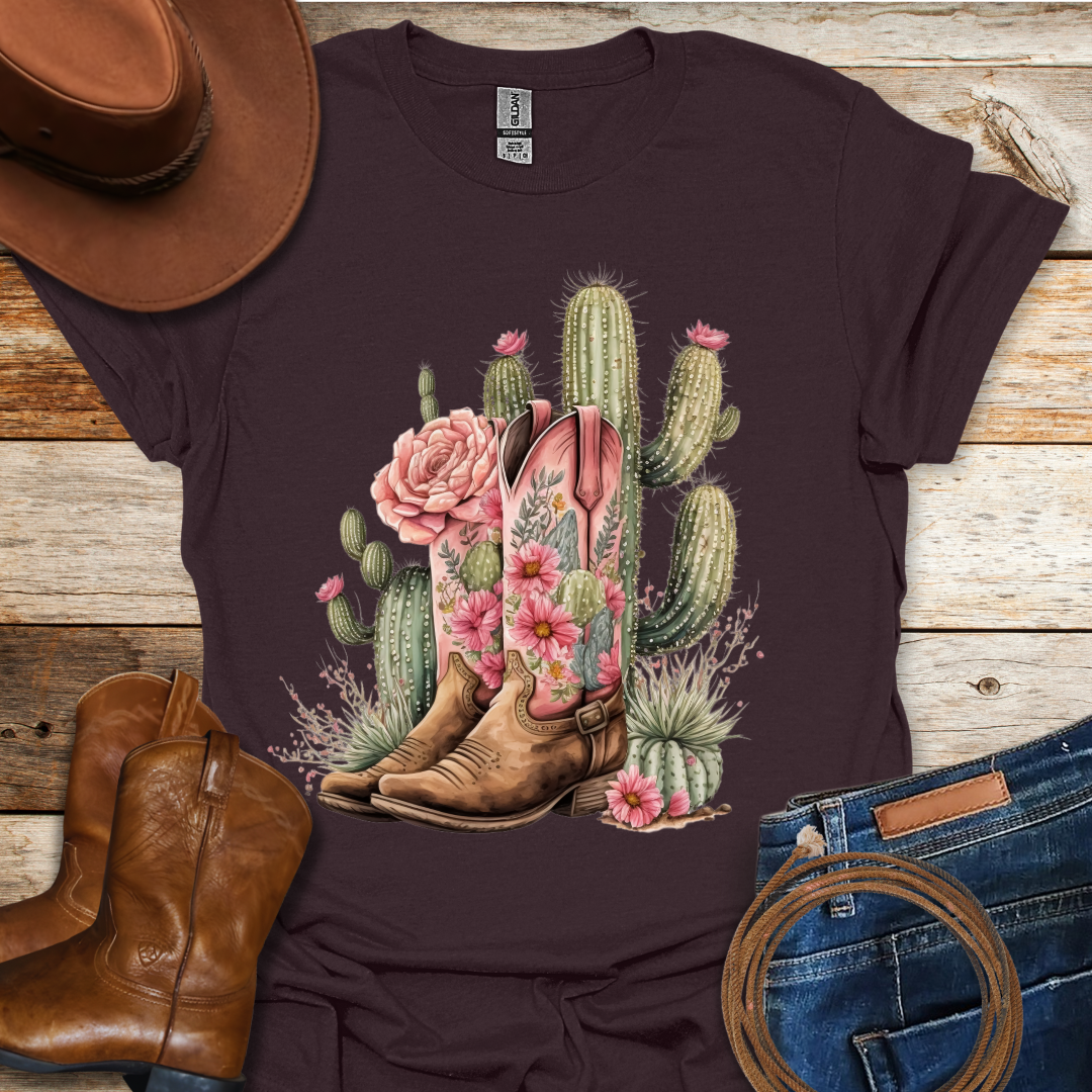Cactus Boots T-Shirt
