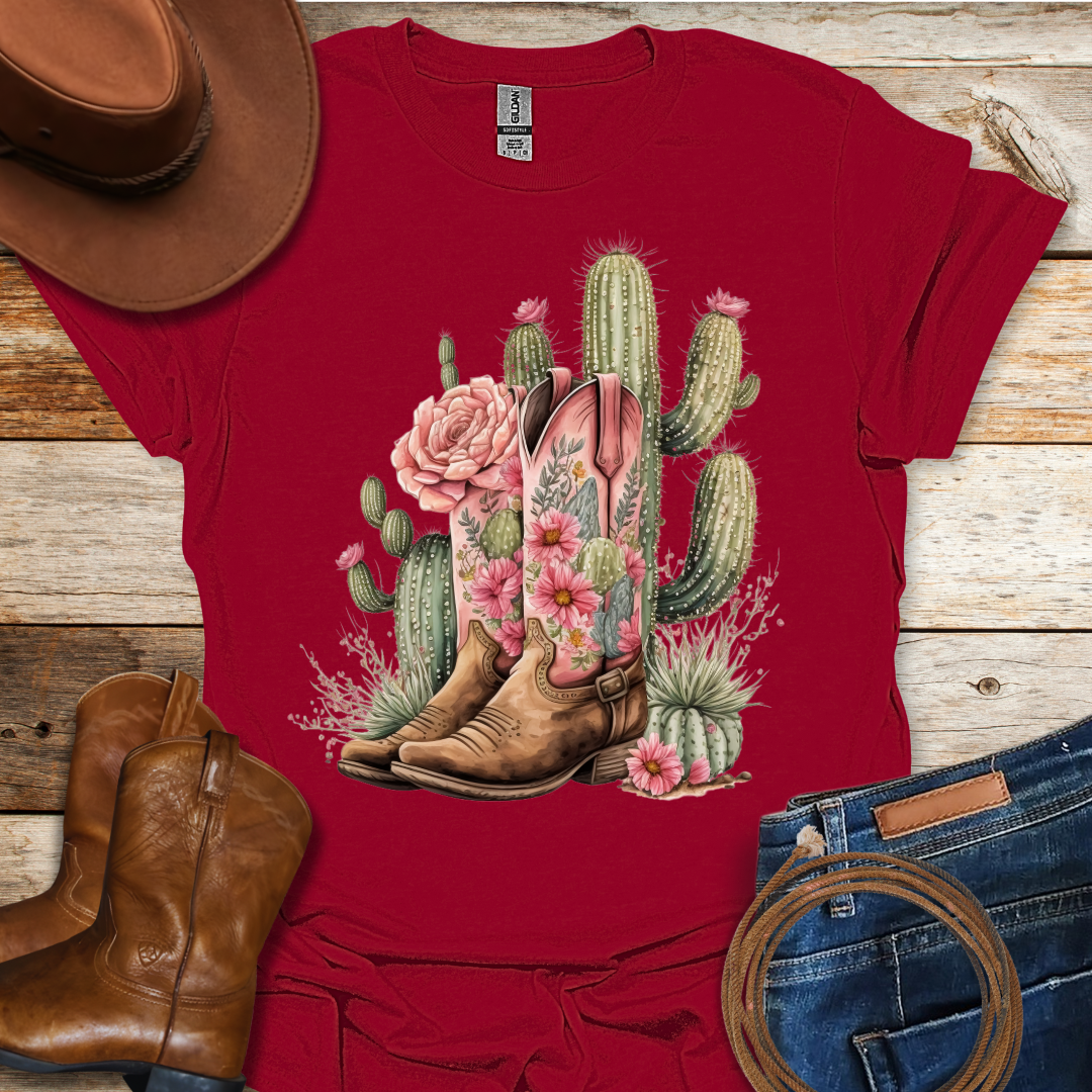 Cactus Boots T-Shirt