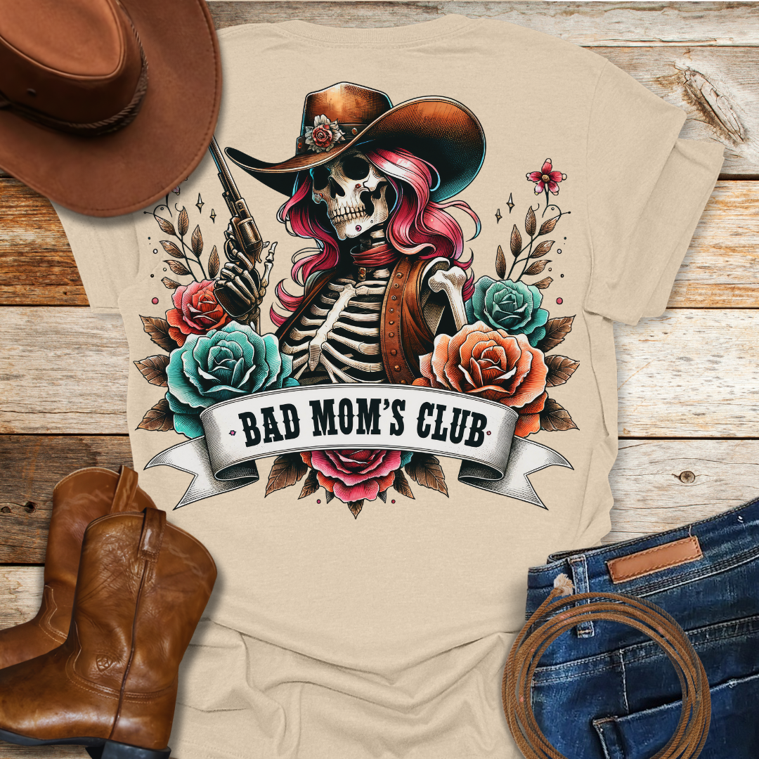 Bad Moms Club (Back Print) T-Shirt