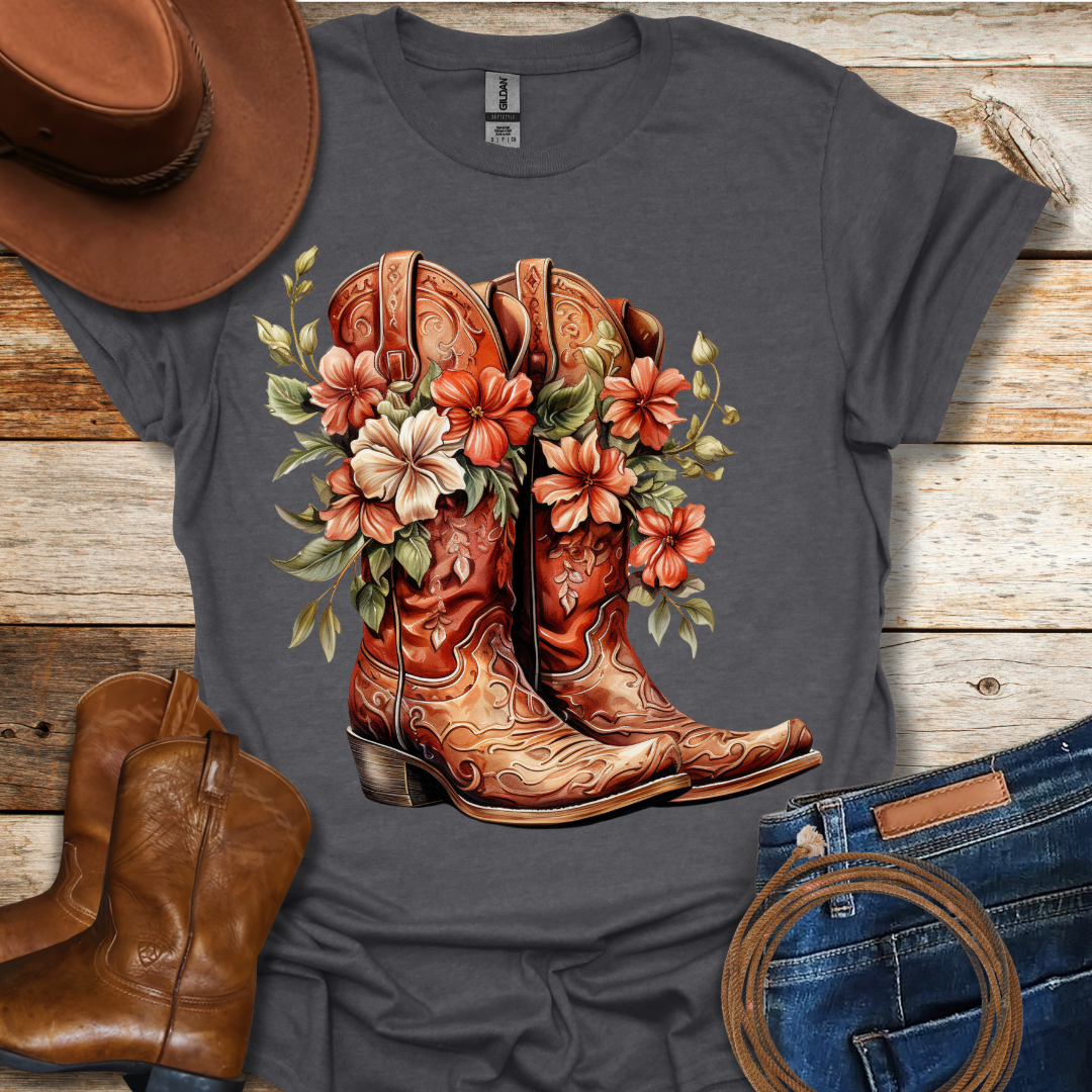 Worn Begonia Boots T-Shirt