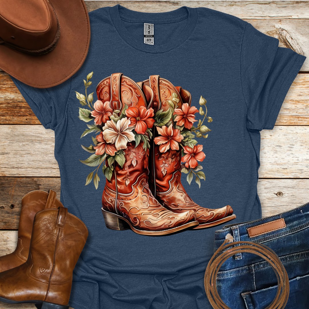 Worn Begonia Boots T-Shirt