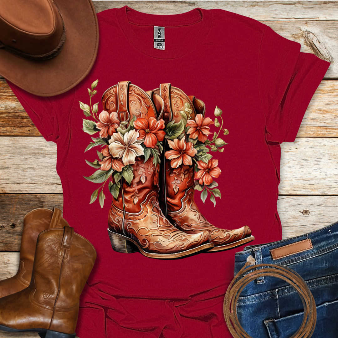 Worn Begonia Boots T-Shirt