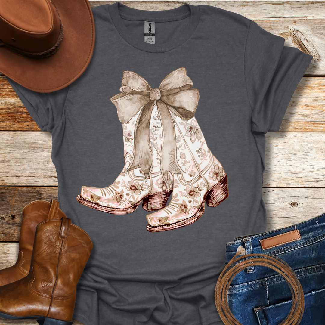 Cream Boots T-Shirt