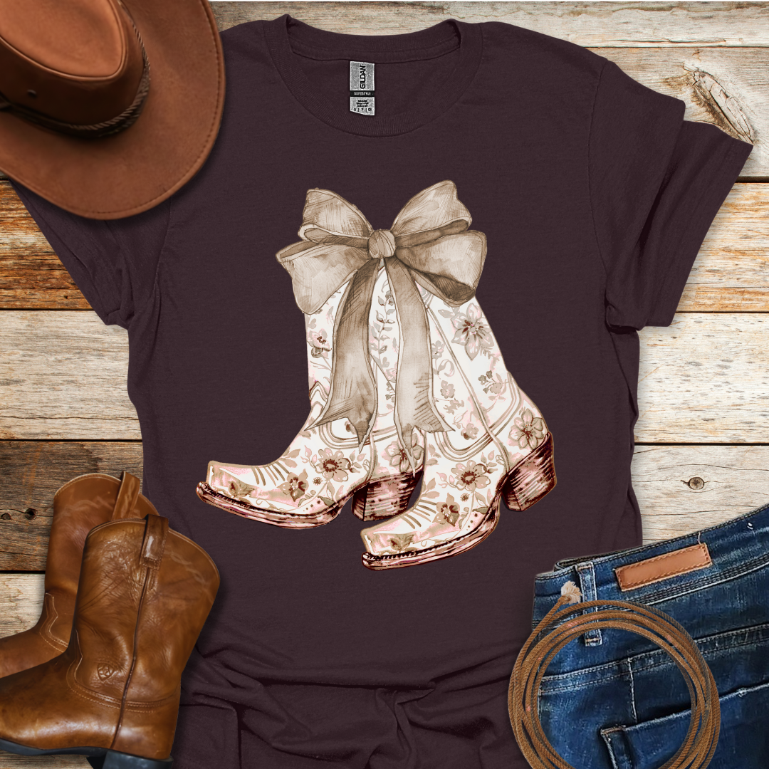 Cream Boots T-Shirt