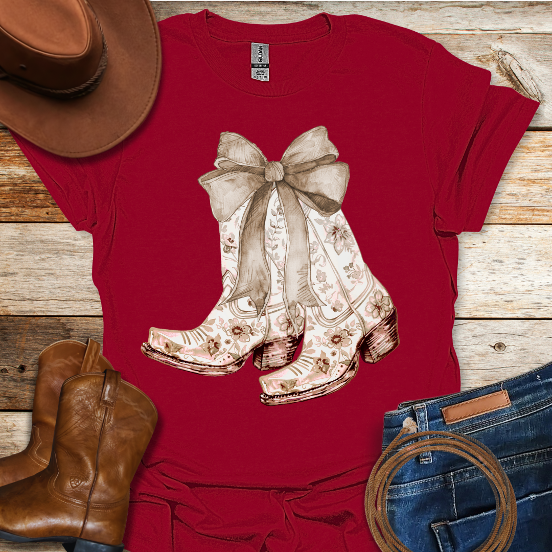 Cream Boots T-Shirt