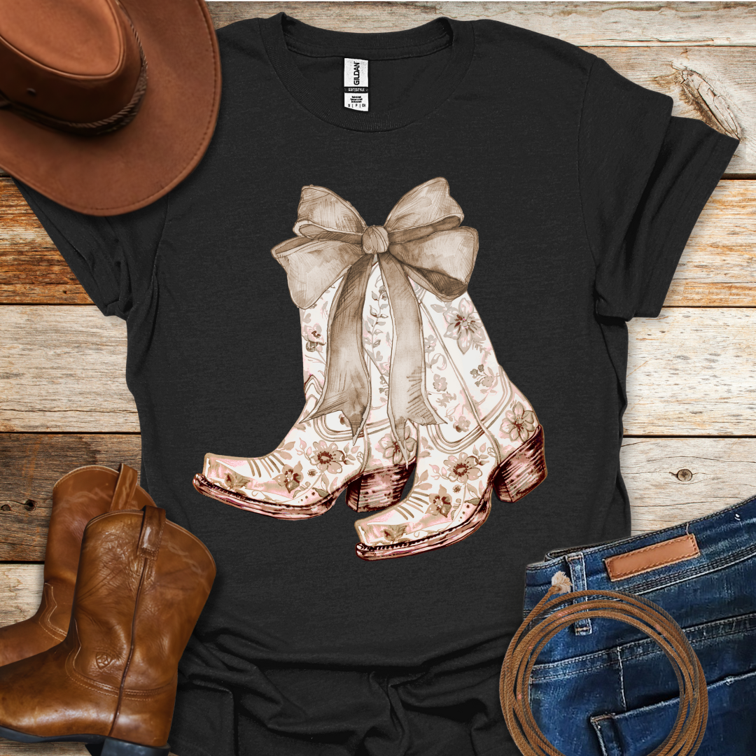 Cream Boots T-Shirt