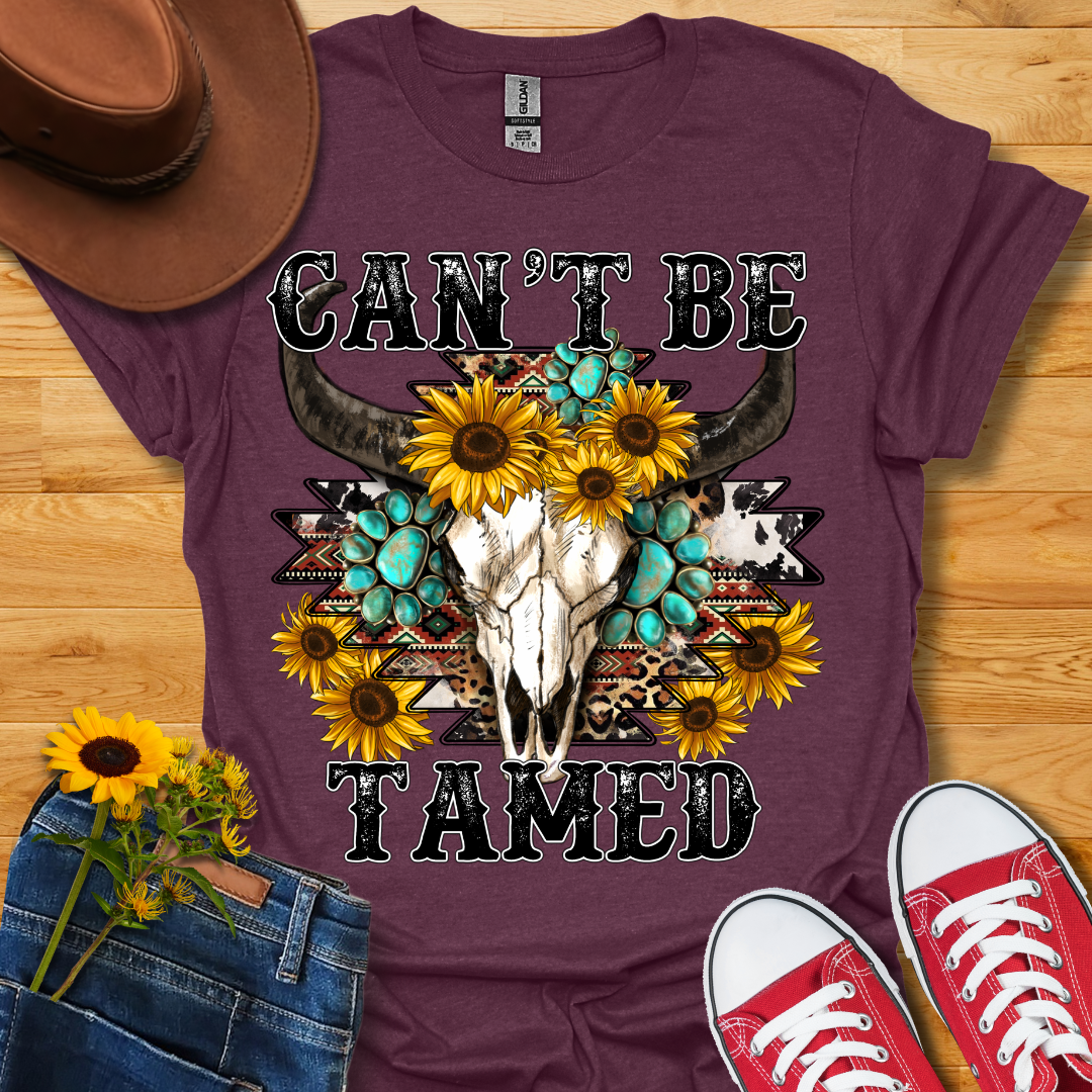 Can't Be Tamed Skull T-Shirt