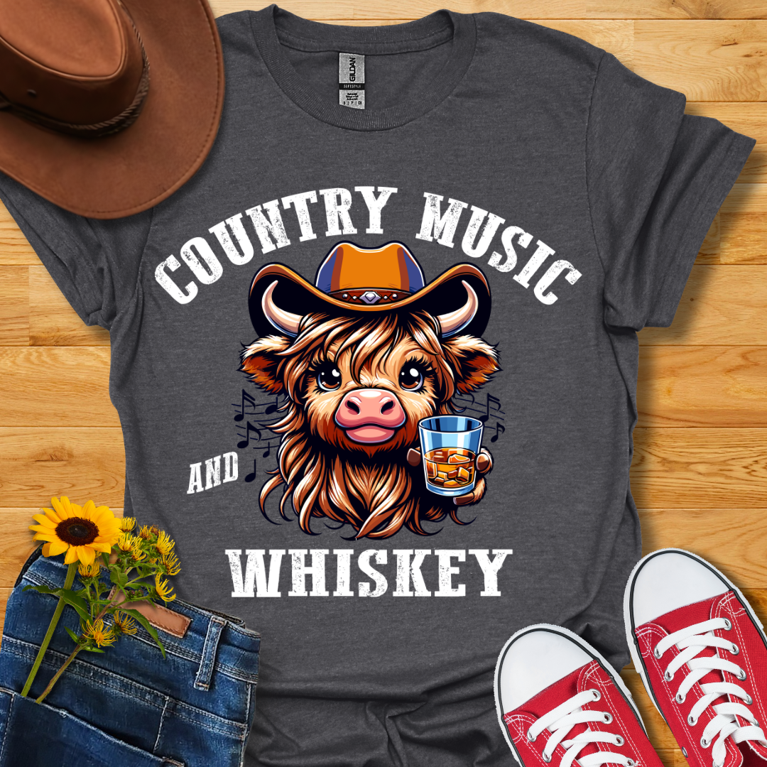 Country Music & Whiskey T-Shirt