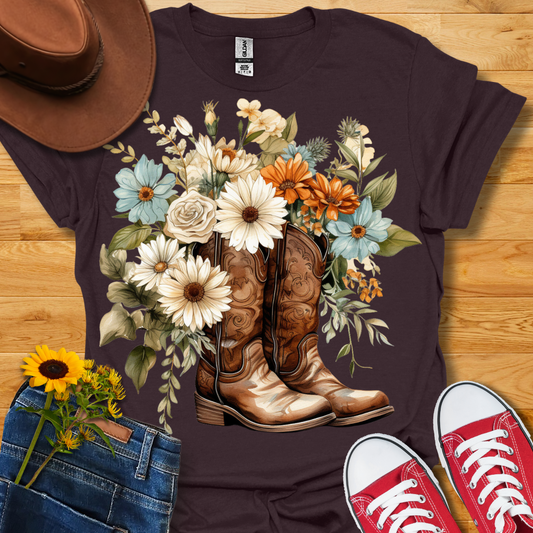 Cream Rose Bouquet T-Shirt