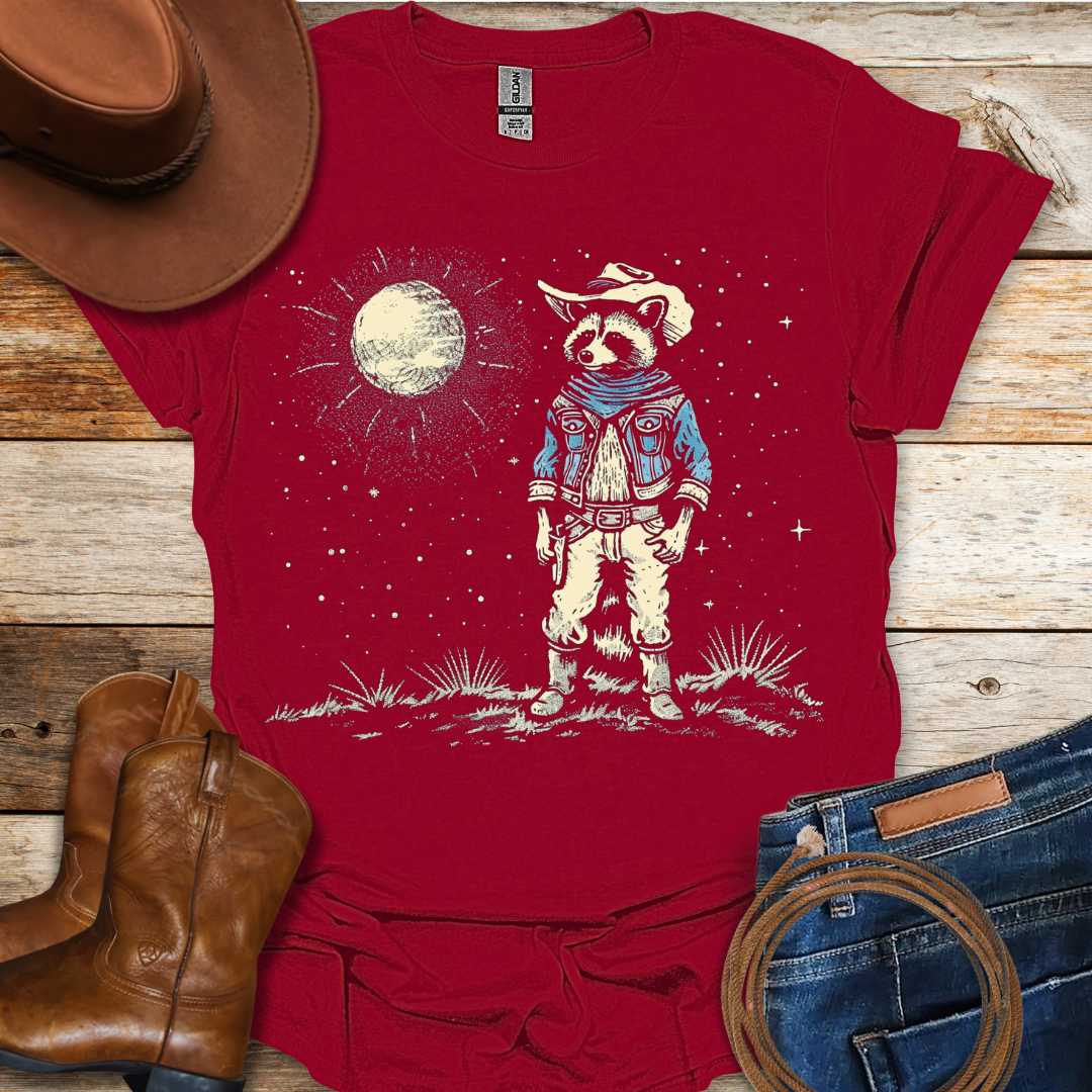 Racoon Cowboy T-Shirt