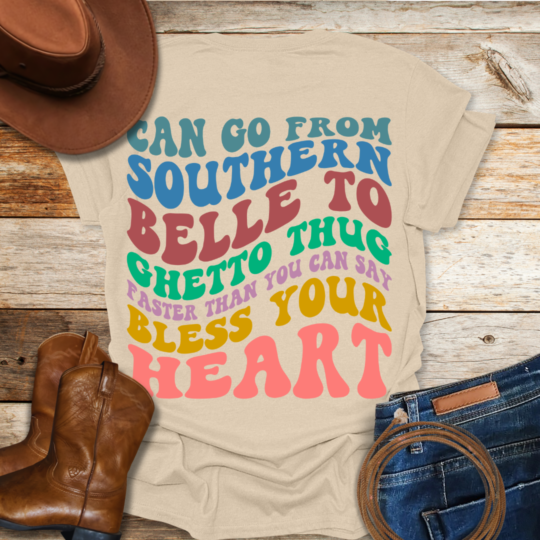 Blessed Southern Belle T-Shirt (Colored ver.)