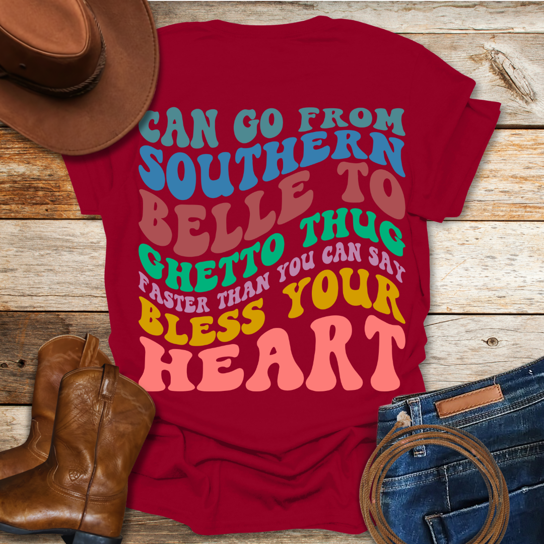 Blessed Southern Belle T-Shirt (Colored ver.)