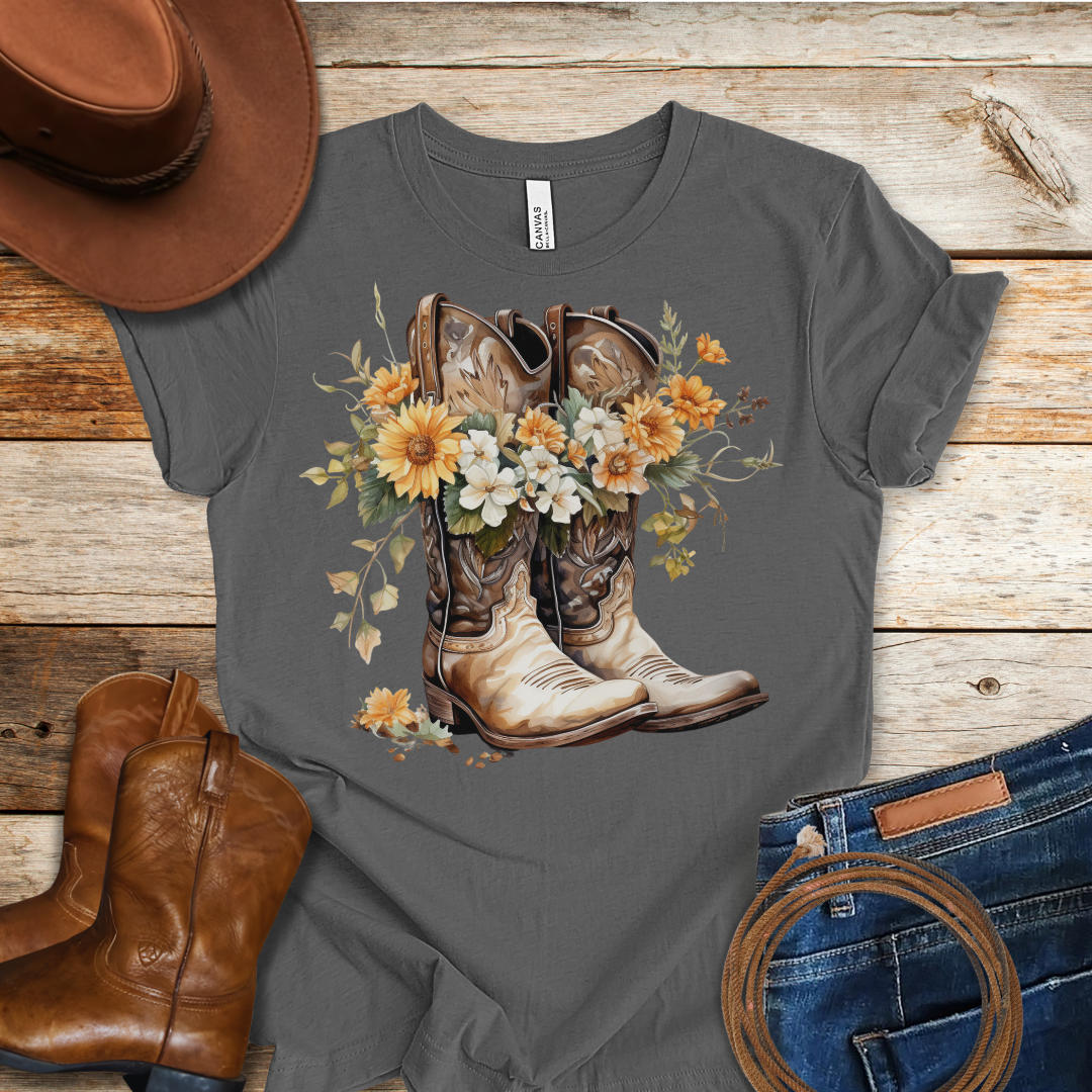 Daisy Boots T-Shirt