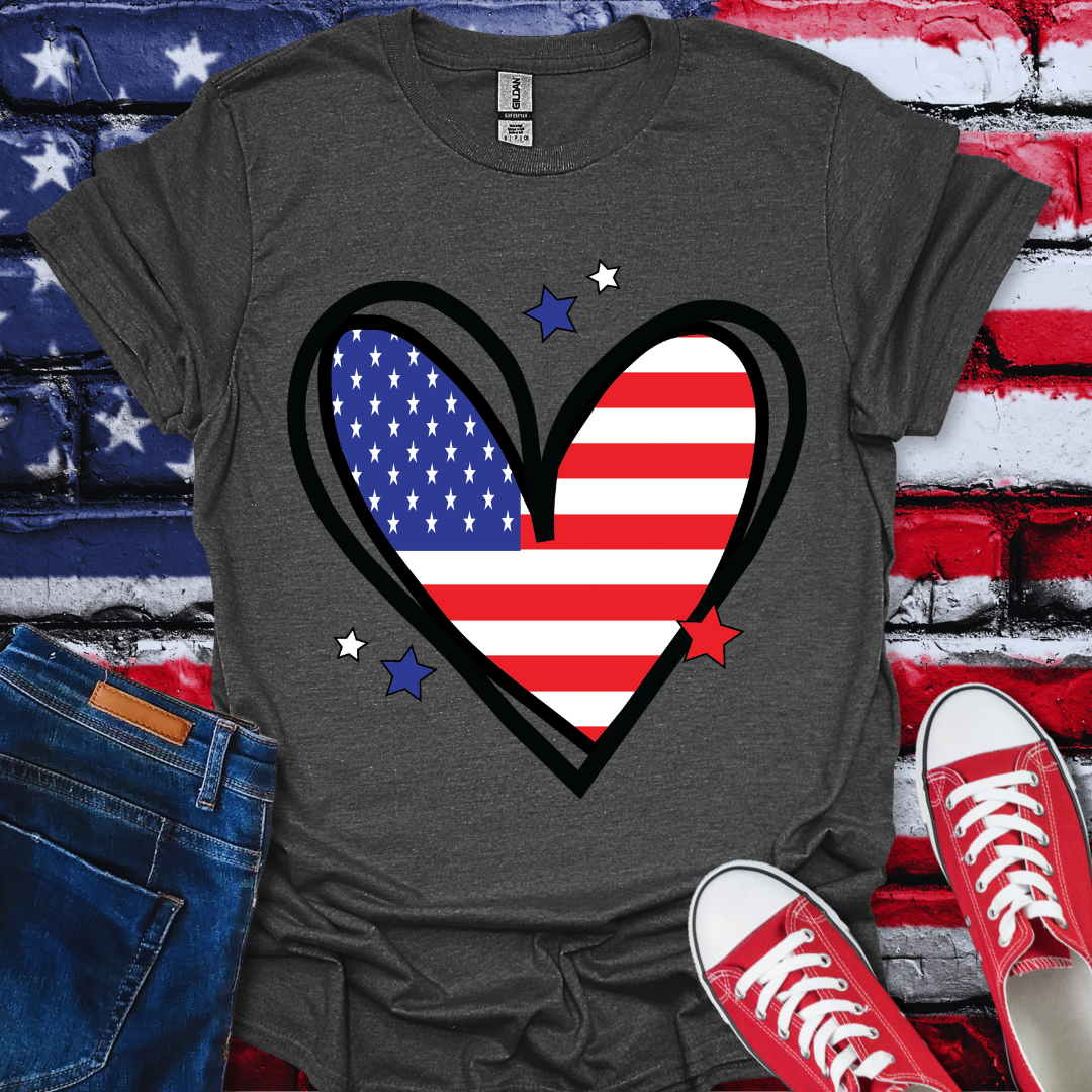 USA Heart T-Shirt
