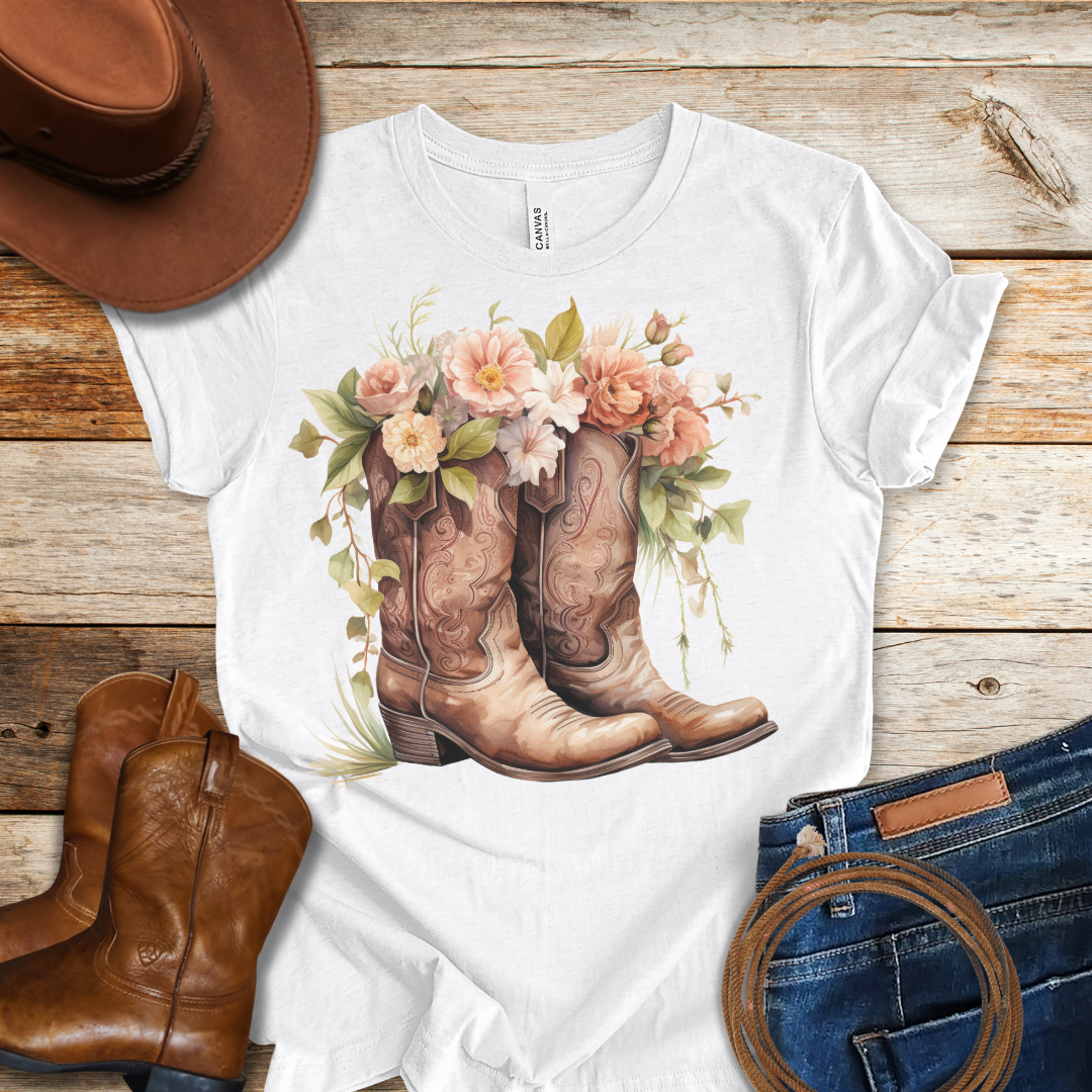 Camellia Boots T-Shirt