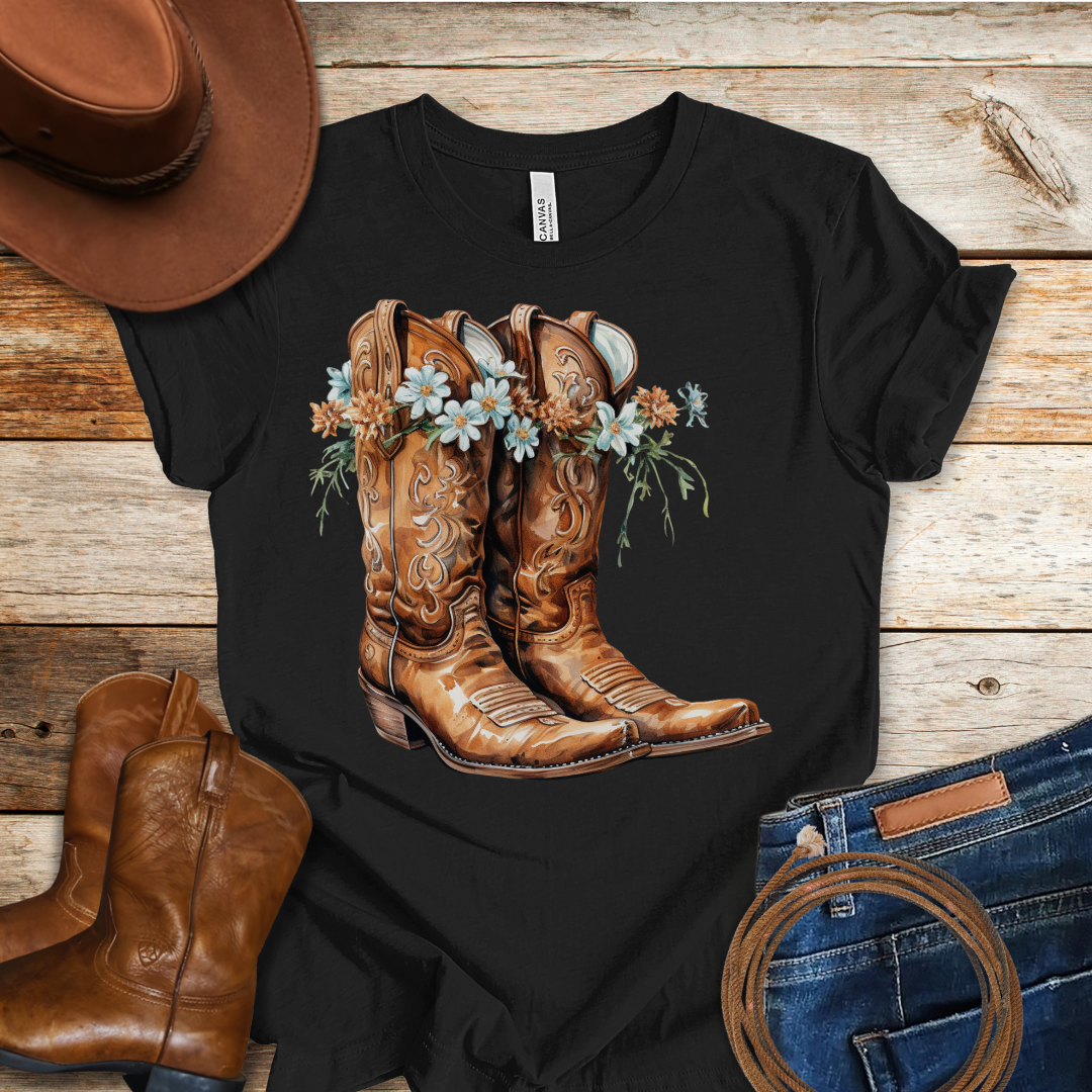 Periwinkle Boots T-Shirt