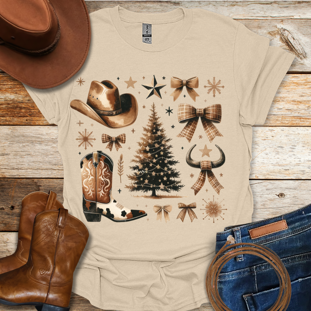 Western Christmas T-Shirt