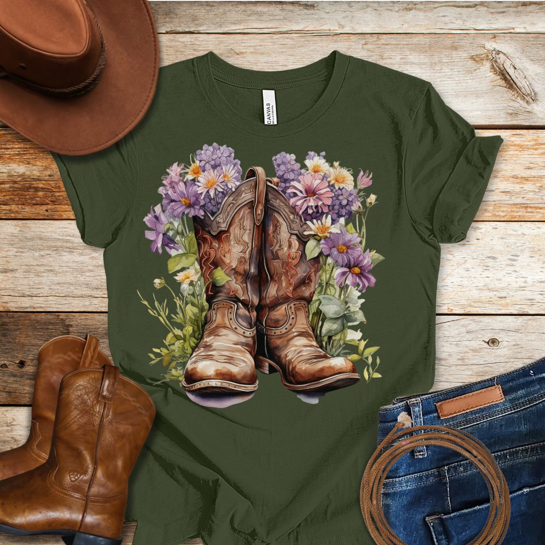Clematis Boots T-Shirt