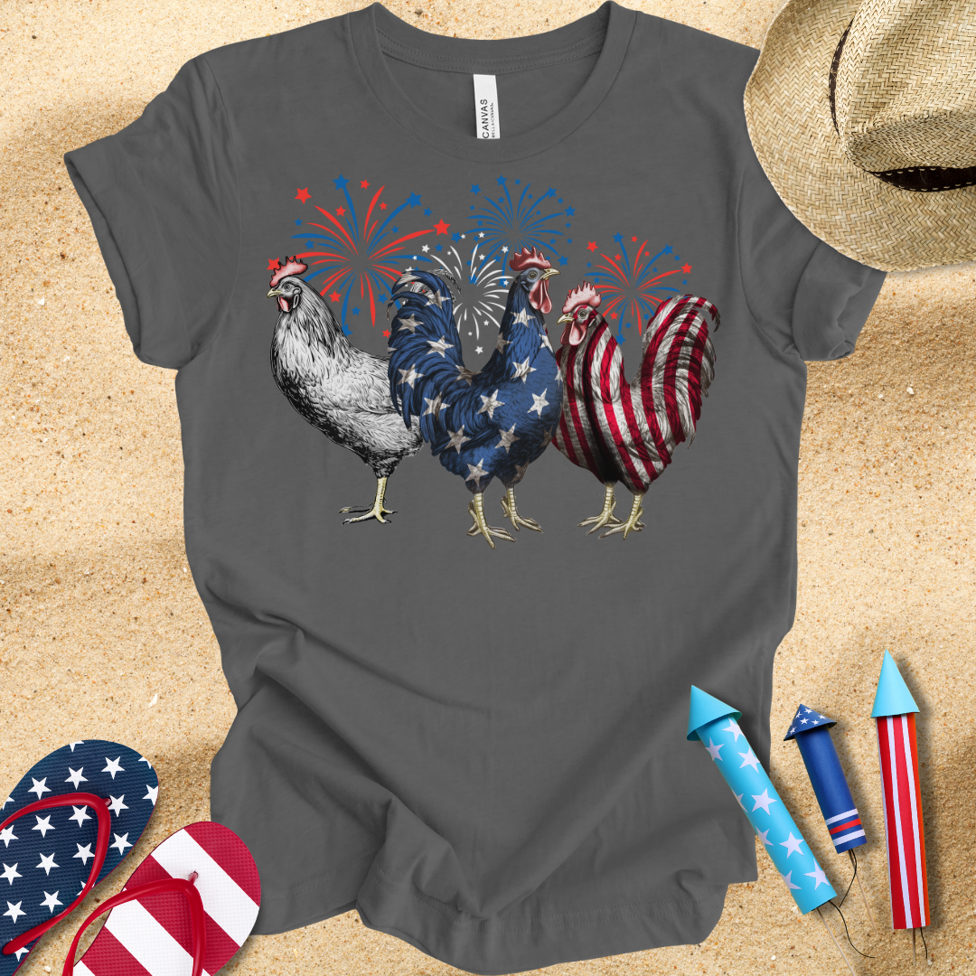 Red, White, Doodle-Doo! T-Shirt