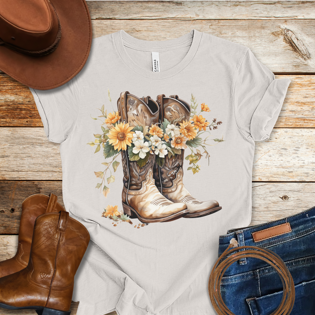 Daisy Boots T-Shirt
