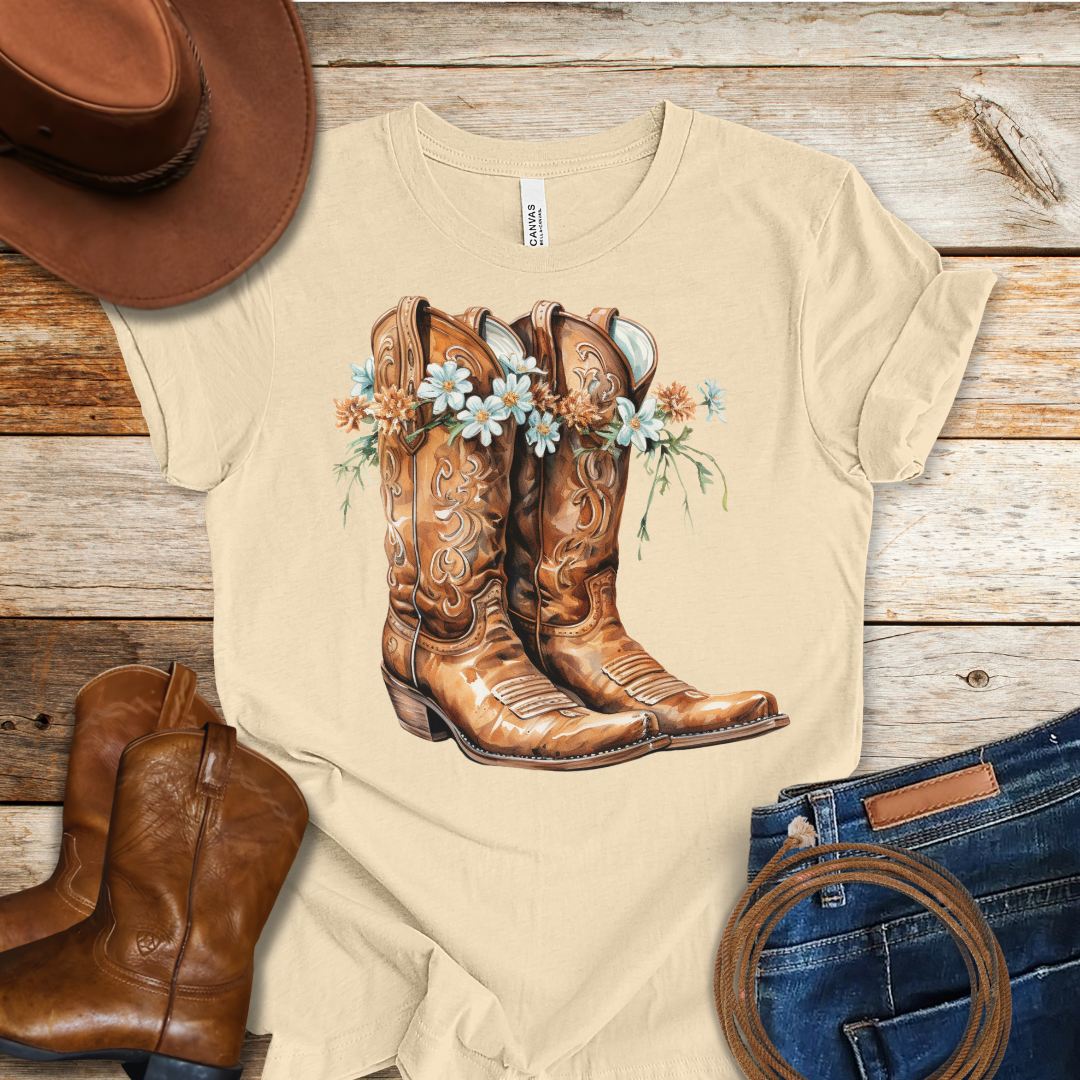 Periwinkle Boots T-Shirt