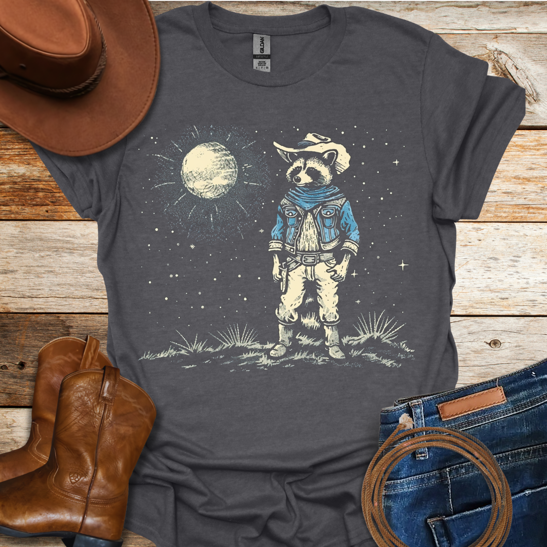 Racoon Cowboy T-Shirt