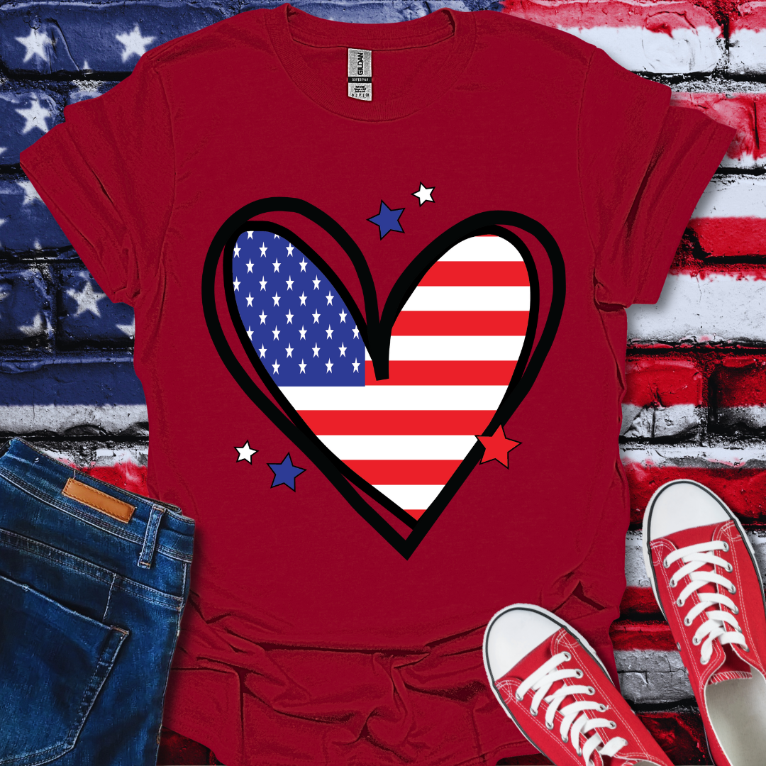 USA Heart T-Shirt