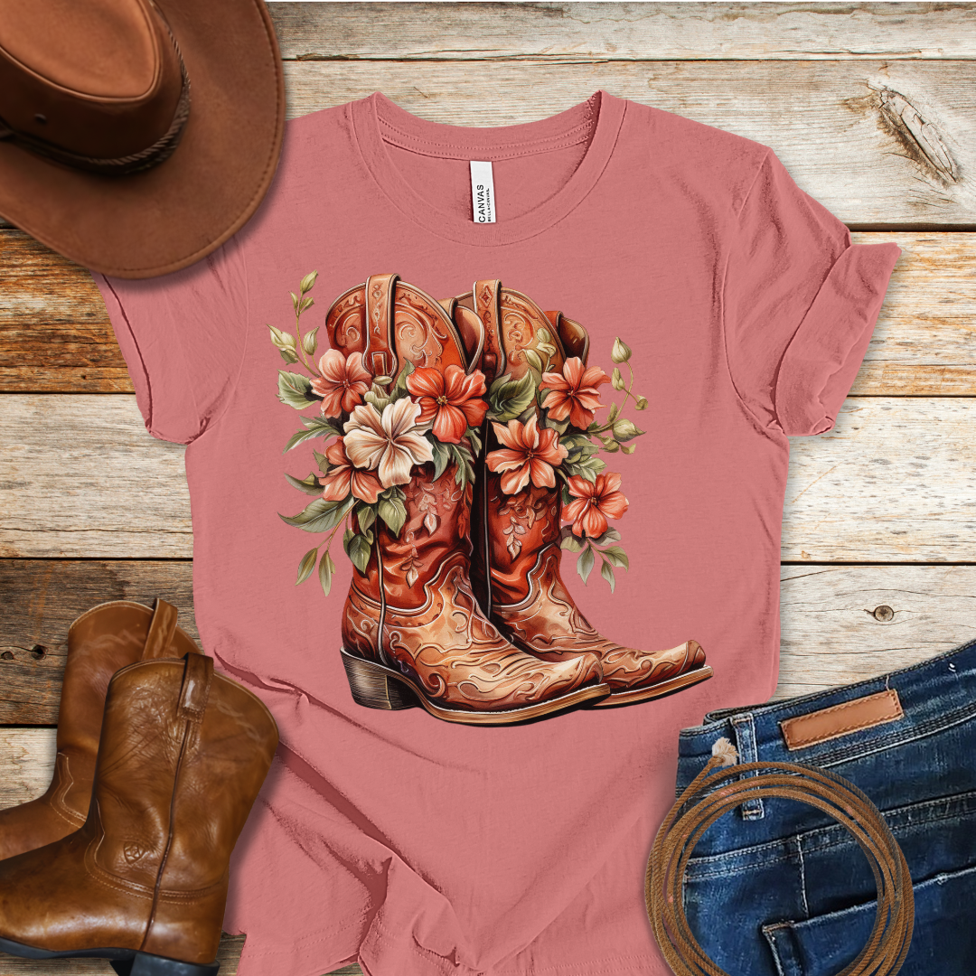 Worn Begonia Boots T-Shirt