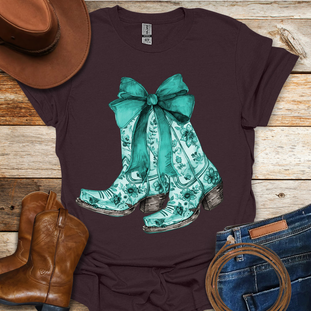 Turquoise Boots T-Shirt
