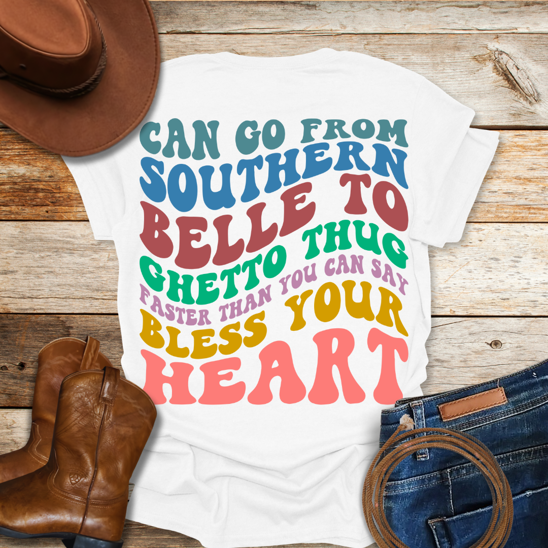 Blessed Southern Belle T-Shirt (Colored ver.)