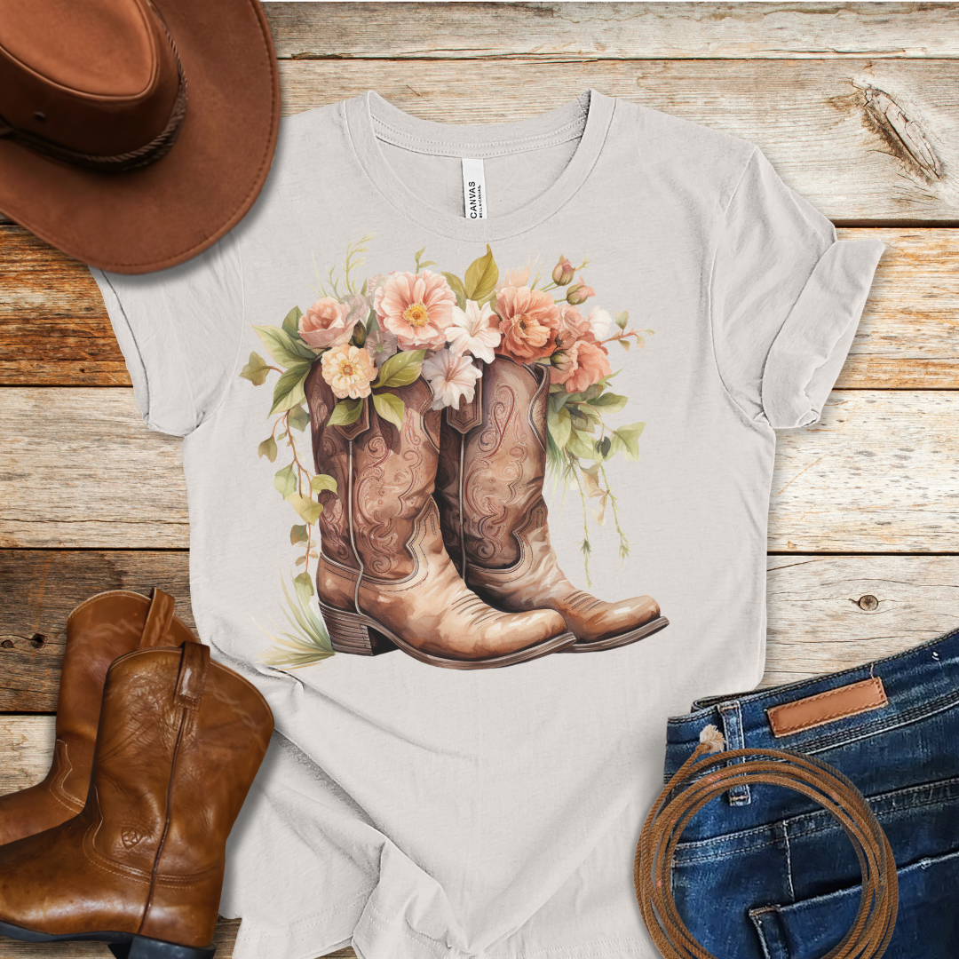 Camellia Boots T-Shirt