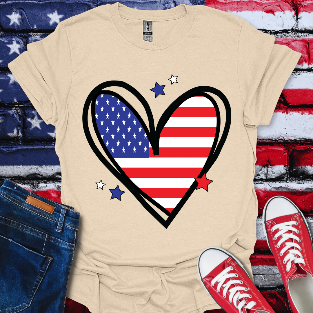 USA Heart T-Shirt