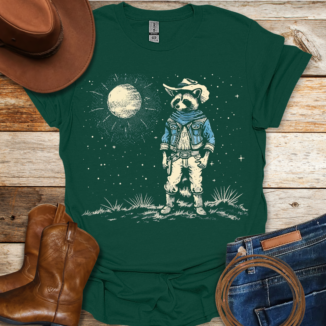 Racoon Cowboy T-Shirt