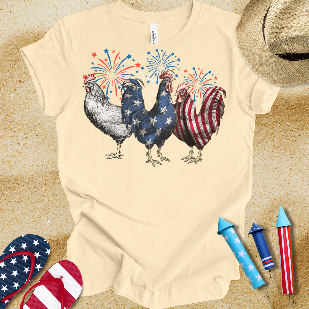 Red, White, Doodle-Doo! T-Shirt