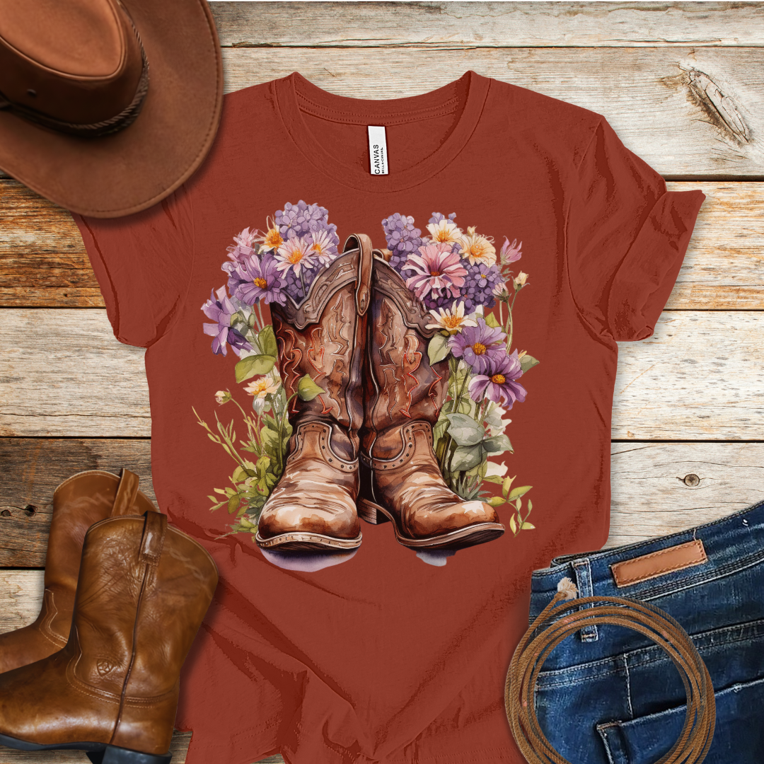 Clematis Boots T-Shirt