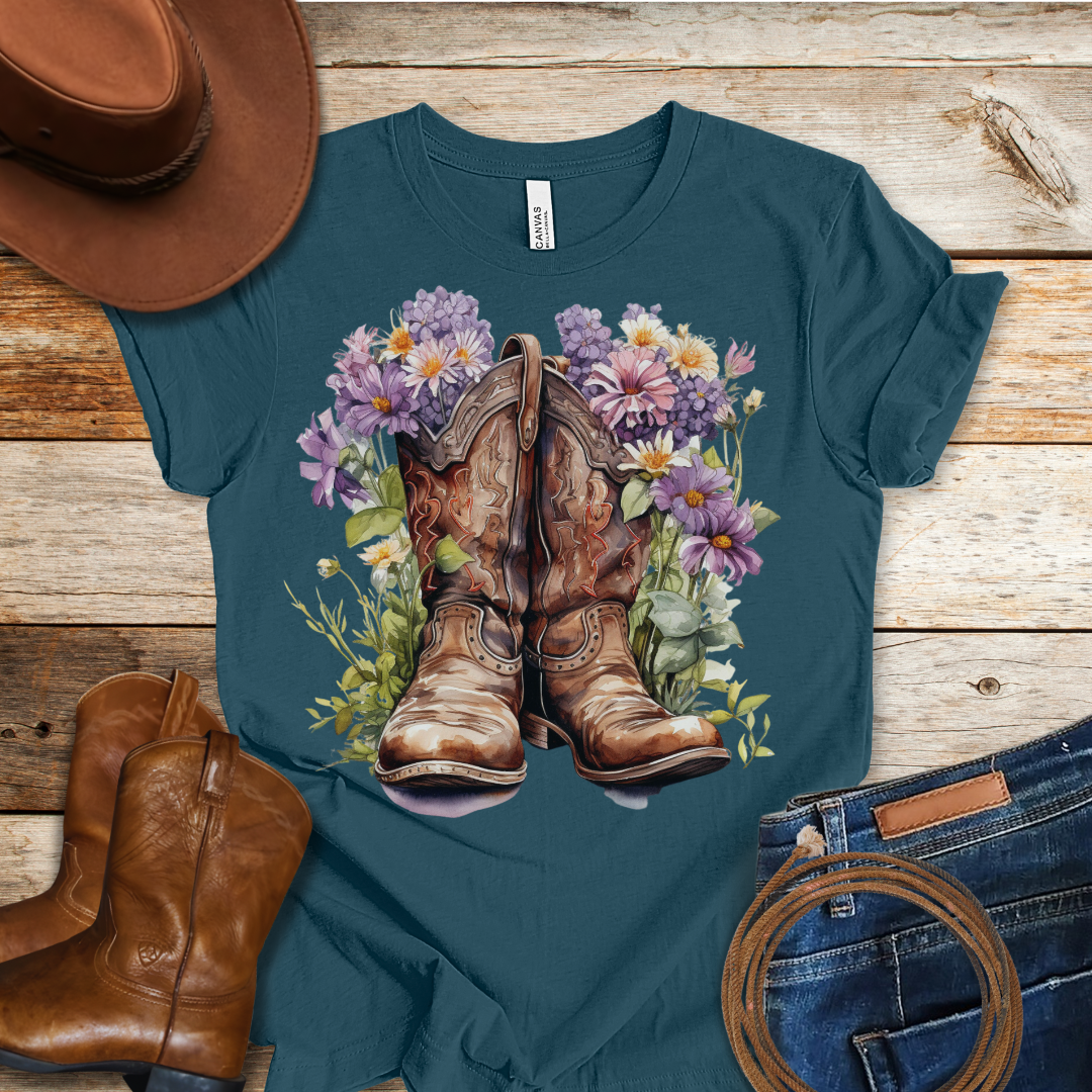 Clematis Boots T-Shirt