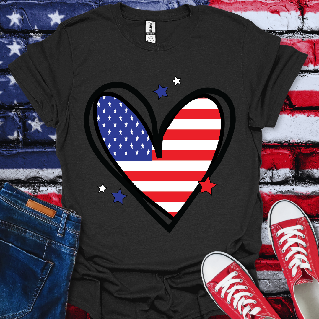 USA Heart T-Shirt
