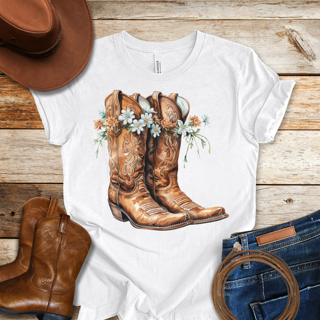 Periwinkle Boots T-Shirt