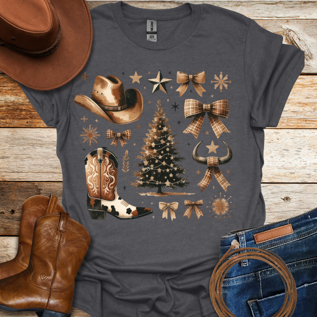 Western Christmas T-Shirt