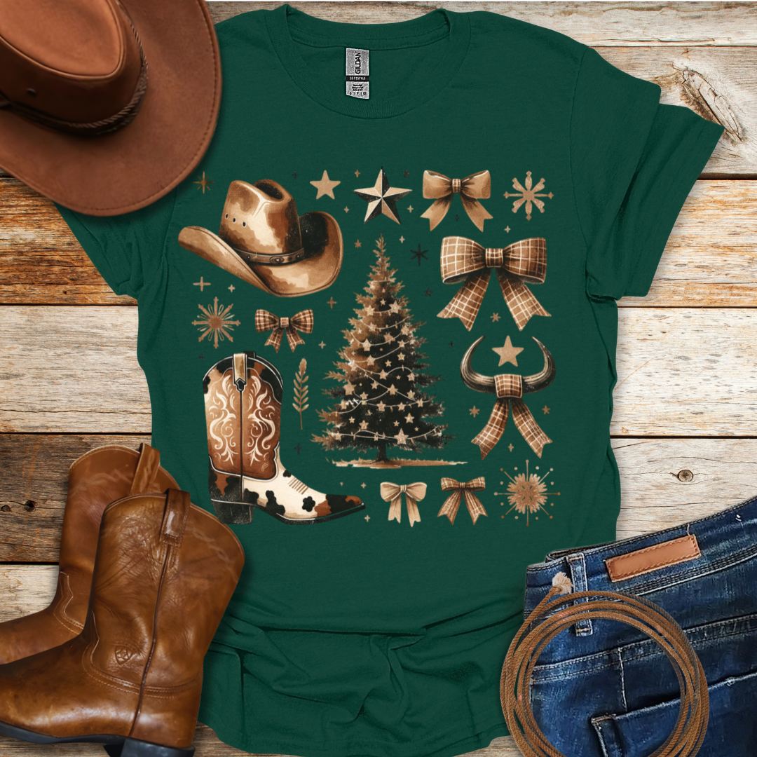 Western Christmas T-Shirt
