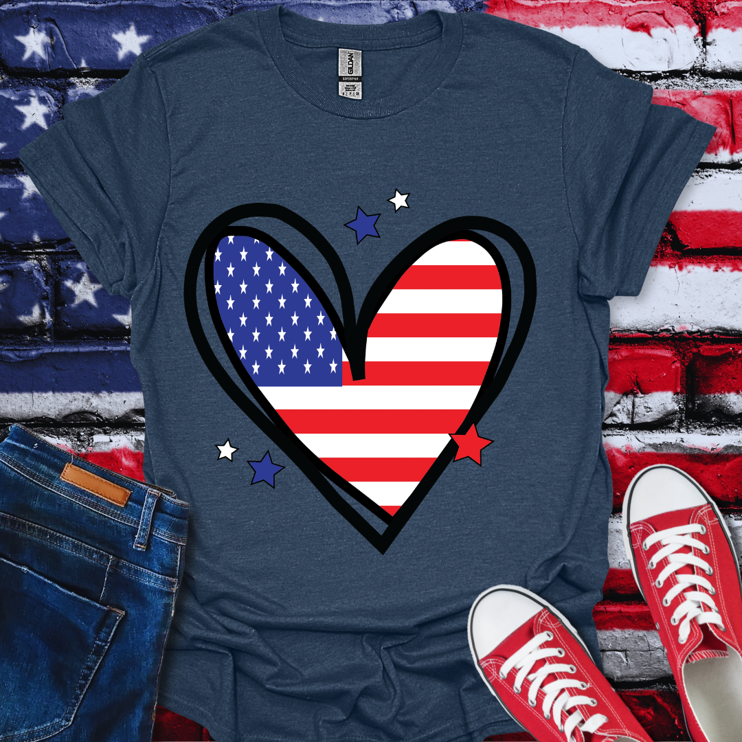 USA Heart T-Shirt