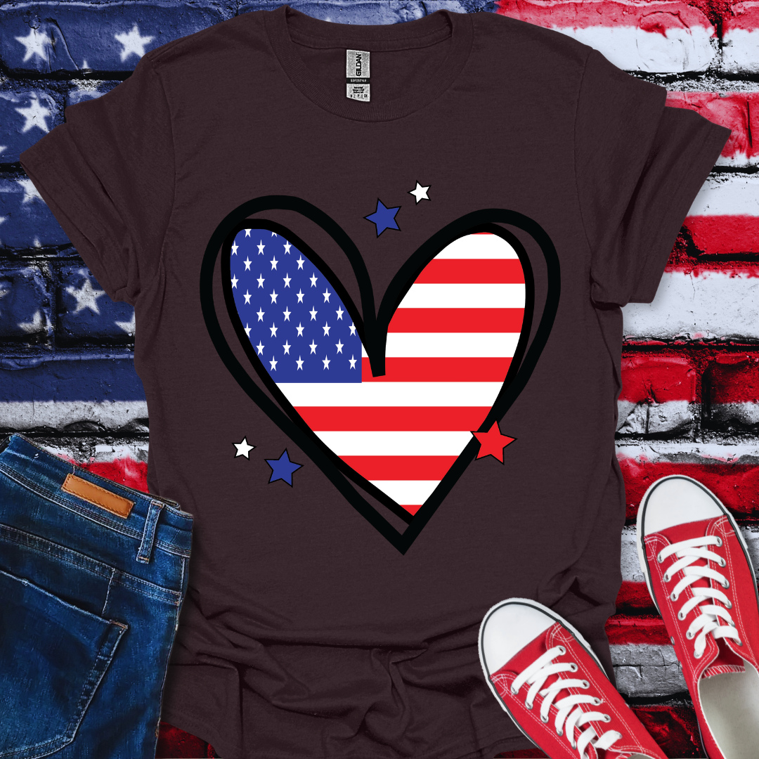 USA Heart T-Shirt