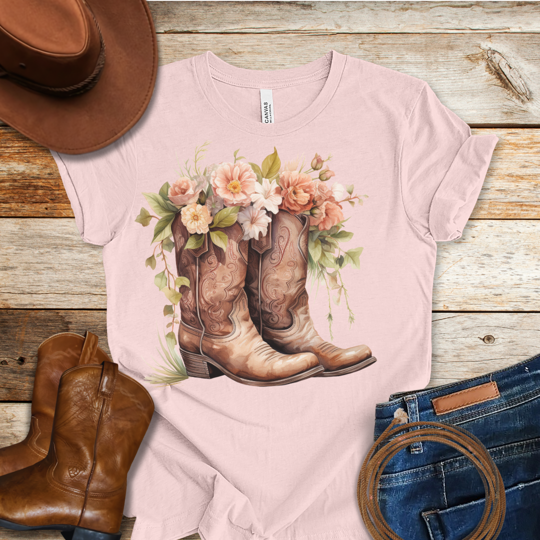 Camellia Boots T-Shirt