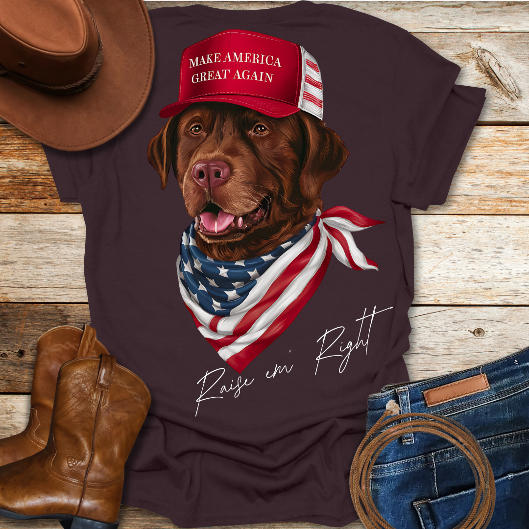 MAGA Chocolate Lab T-Shirt